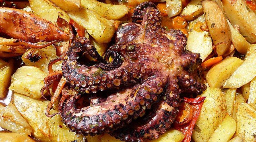 Baked Octopus with Potatoes
