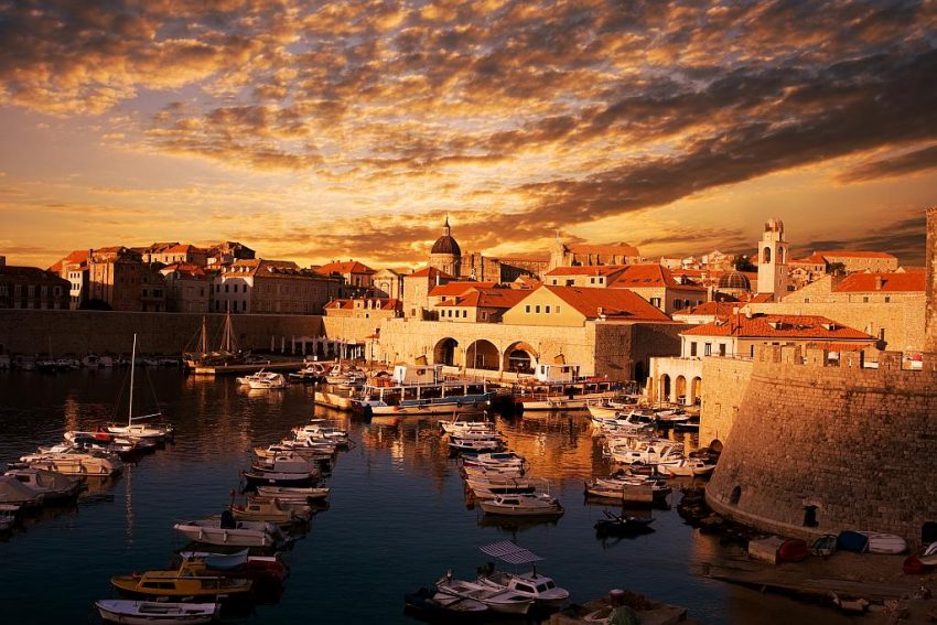 Croatia points of interest - Dubrovnik sunset
