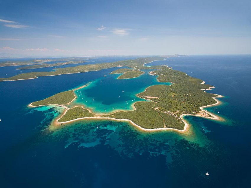Dugi otok aerial view
