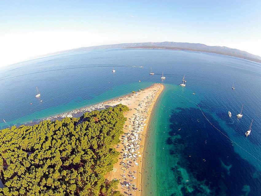 Zlatni rat beach Bol Croatia